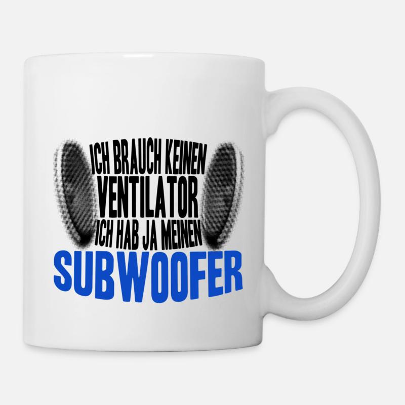 Subwoofer - Tasse - Weiß