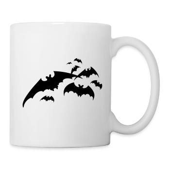 Fledermaus Flughund Vampir Halloween Tier fliegen - Tasse - Weiß - Rechts