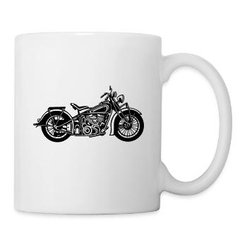Chopper / Bobber Motorcycle 03_black - Mug - white - Right