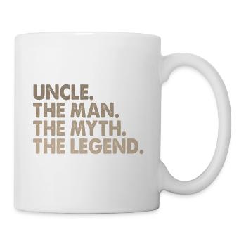 Oncle. L'homme. Le mythe. La légende. Super oncle - Mug blanc - blanc - Droite