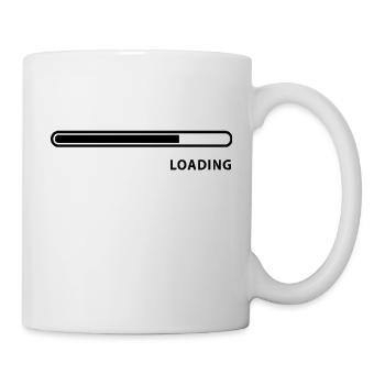 Loading - 70 % - Tasse - Weiß - Rechts