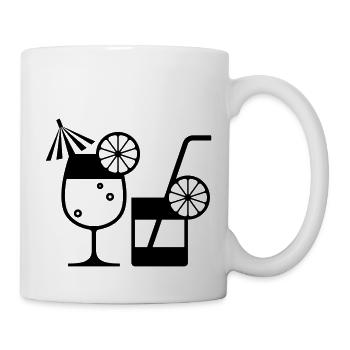 Cocktail - Tasse - Weiß - Rechts