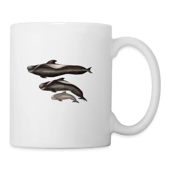 globicéphale - finned - globicéphale - Mug blanc - blanc - Droite