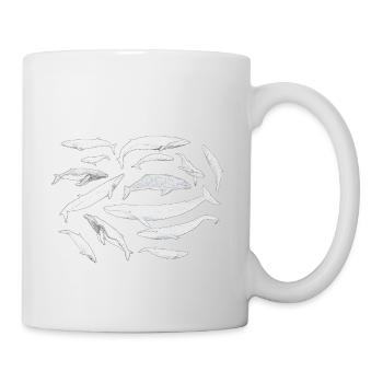 Baleines - Baleines - Baleines - Mug blanc - blanc - Droite