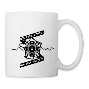 Kostenlose überall! - Tasse - Weiß - Rechts