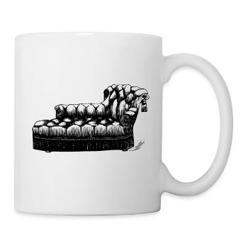 sofa couch chair table chair table lamp lamp lamp benc - Mug - white - Right