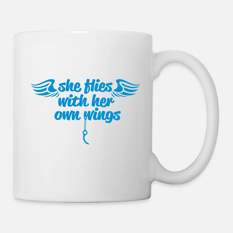 She flies... - Tasse - Weiß