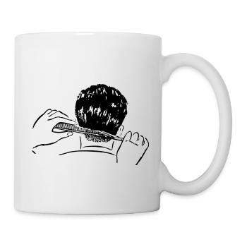coiffeur de coiffeur de coiffeur de coiffeur salon de coiffure divulgue b - Mug blanc - blanc - Droite