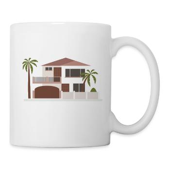 building house homes architecture house building214 - Mug - white - Right