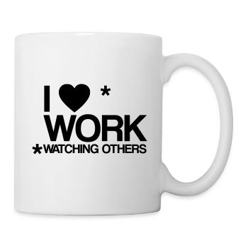 I love work work laziness lazy monday gift - Mug - white - Right
