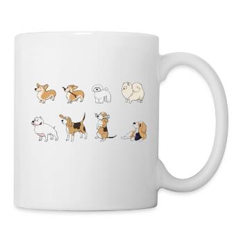 Hunde witzig - Tasse - Weiß - Rechts