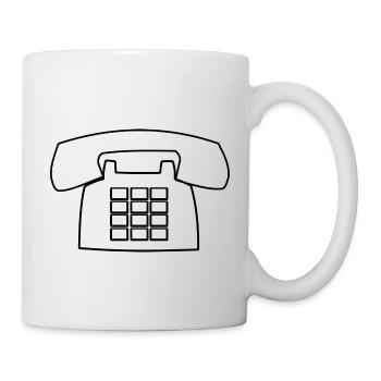 téléphone téléphone mobile retro10 radio téléphone mobile - Mug blanc - blanc - Droite