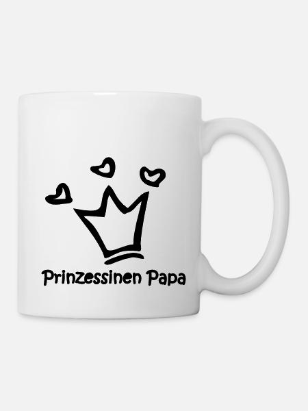 Prinzessinen Papa - Tasse - Weiß