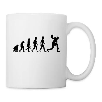 basketball basketball dribbling dunking center team4 - Mug - white - Right