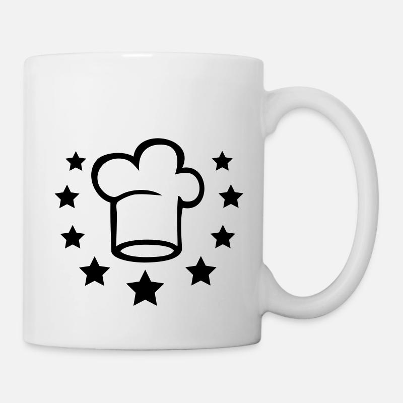 toque de cuisinier - Mug blanc - blanc