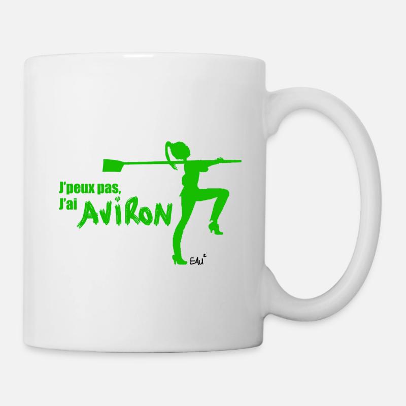 Je peux pas j'ai aviron (filles) - Mug blanc - blanc