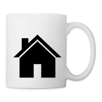 Haus - Tasse - Weiß - Rechts