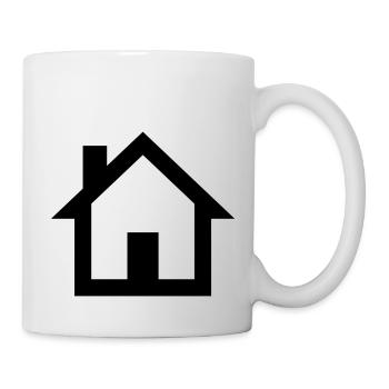 Haus - Tasse - Weiß - Rechts