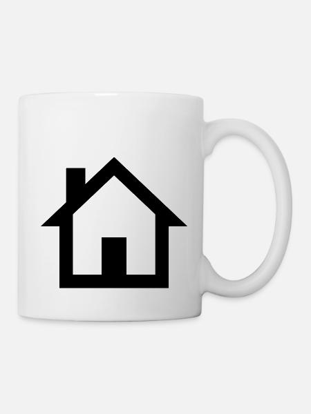 Haus - Tasse - Weiß