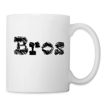 Bros T-Shirt - Tasse - Weiß - Rechts