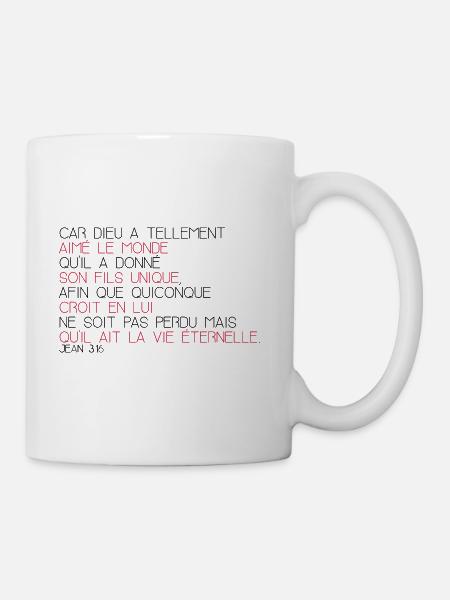 Jean 3 16 - Mug blanc - blanc