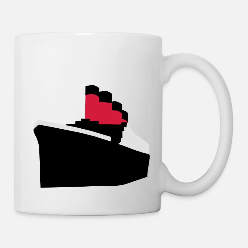 Ozeandampfer Vektor - Tasse - Weiß