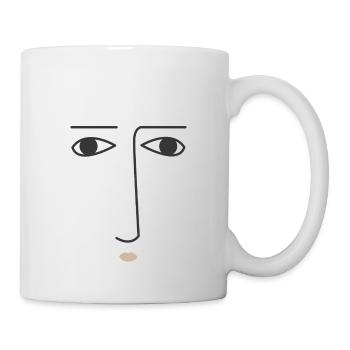Face Shirt Gift - Mug - white - Right
