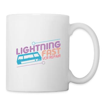 Funny VHS VCR Vintage 90s 80s Shirt Gift - Mug - white - Right