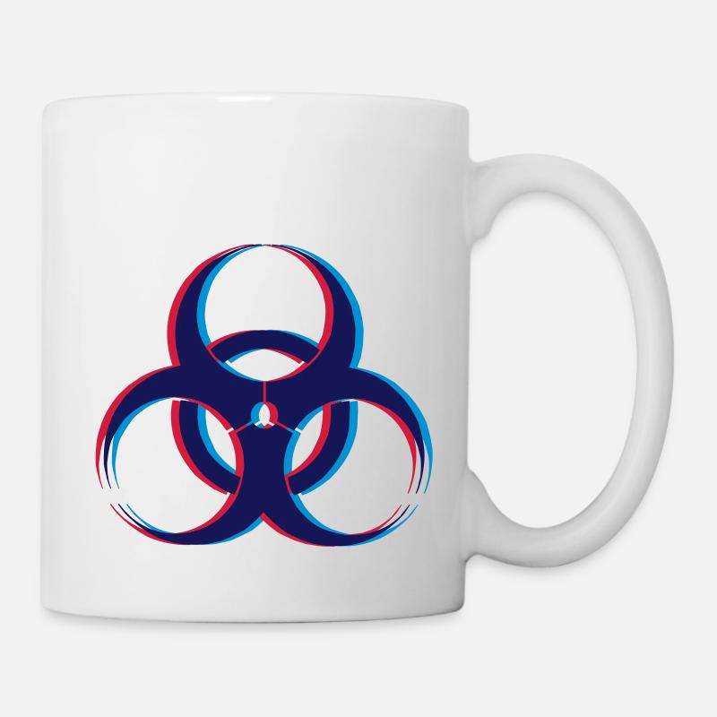 Biohazard 3D - Tasse - Weiß