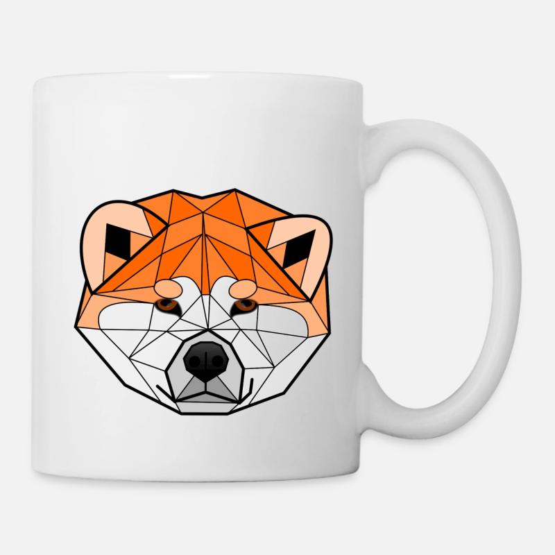 Akita Inu geometrique - Mug blanc - blanc