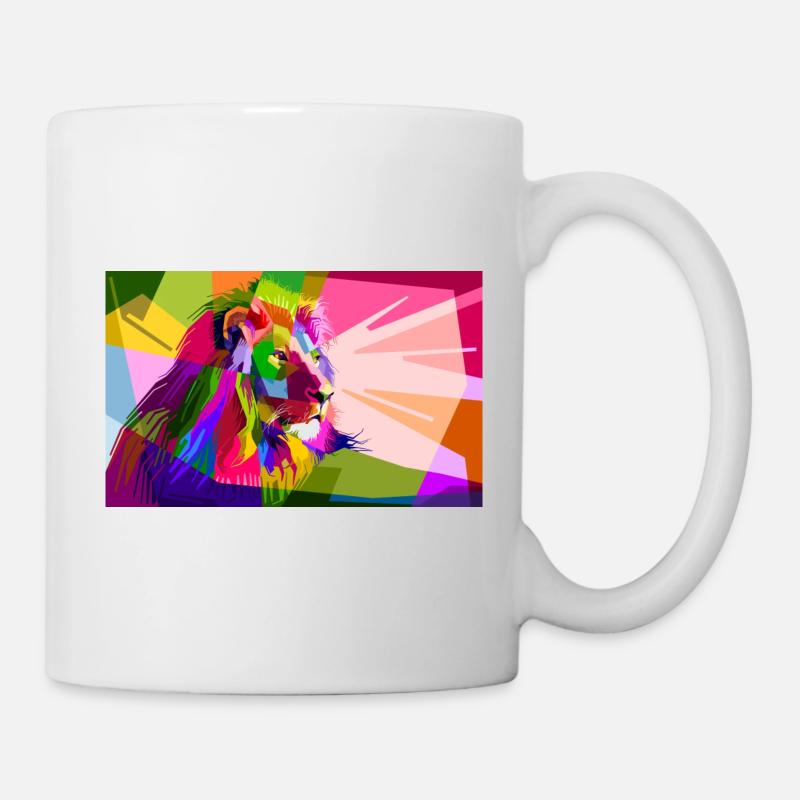 Lion - Mug blanc - blanc