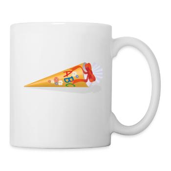 Cartable pour l'inscription à l'école - Mug blanc - blanc - Droite
