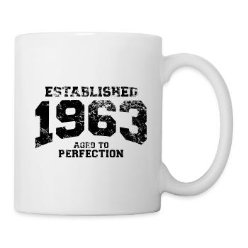 established 1963 - aged to perfection(fr) - Mug blanc - blanc - Droite