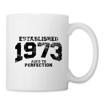 established 1973 - aged to perfection(fr) - Mug blanc - blanc - Droite