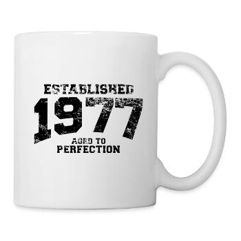 established 1977 - aged to perfection(fr) - Mug blanc - blanc - Droite