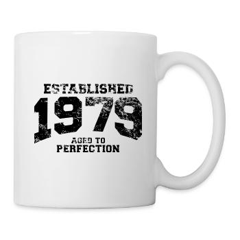 established 1979 - aged to perfection(fr) - Mug blanc - blanc - Droite