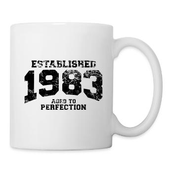 established 1983 - aged to perfection(fr) - Mug blanc - blanc - Droite