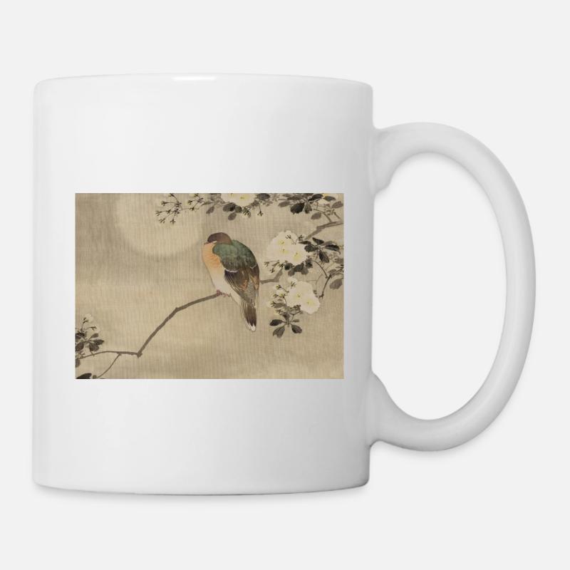 Asiatischer Vogel - Tasse - Weiß