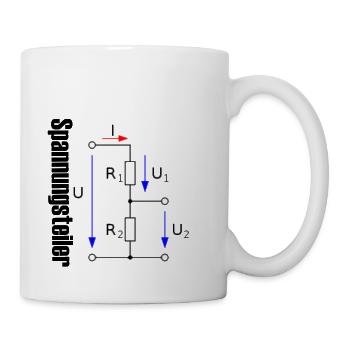 Elektrotechnik Shirt - Tasse - Weiß - Rechts