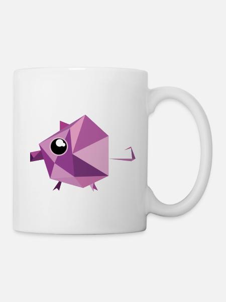 Sweet pig pink gift - Mug - white