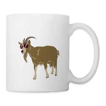 Chèvre - Mug blanc - blanc - Droite