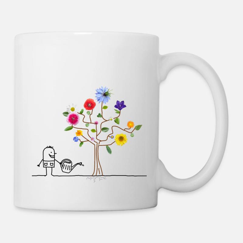 jardinier assidu - Mug blanc - blanc