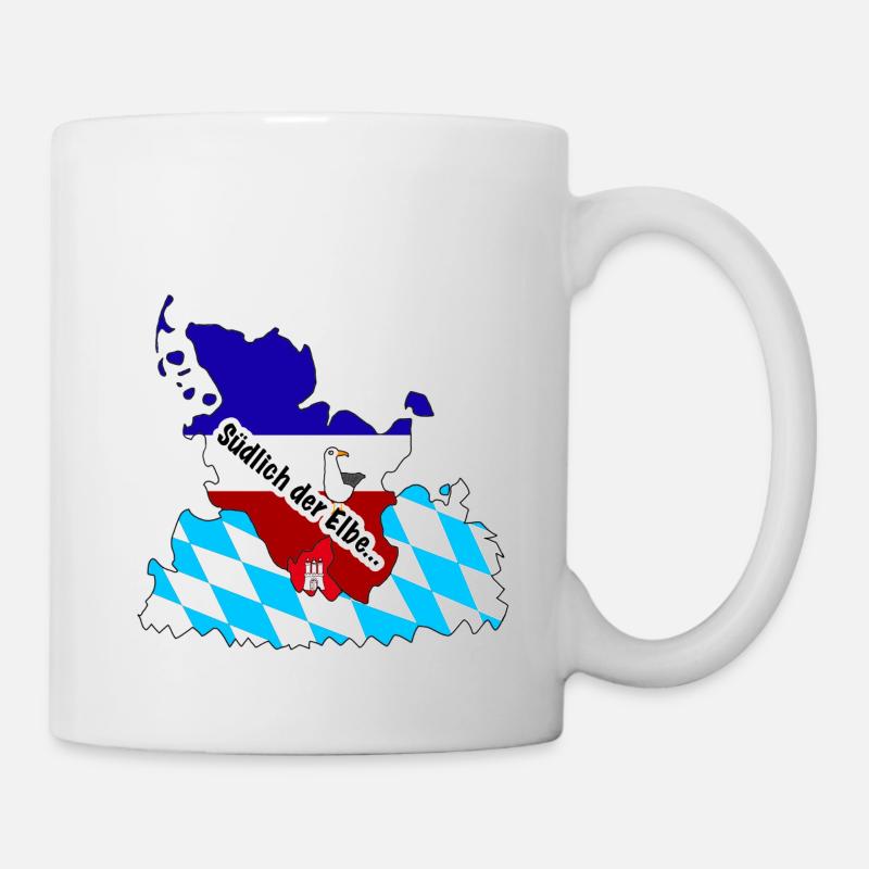 Südlich der Elbe - Tasse - Weiß