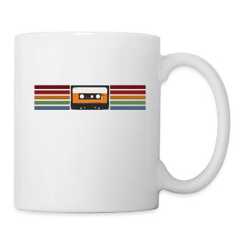 Analog cassette retro style - Mug - white - Right