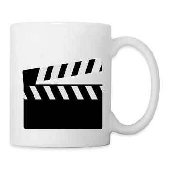 film_klappe_f2 - Tasse - Weiß - Rechts