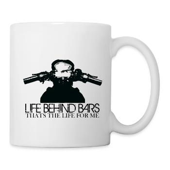 Life Behind Motorcycle Bars - Mug - white - Right