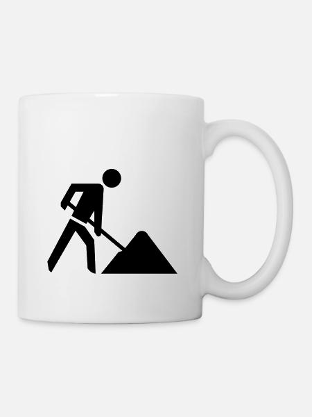 Baustelle - Tasse - Weiß