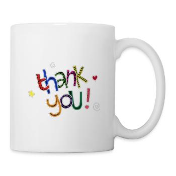 thank you - Tasse - Weiß - Rechts