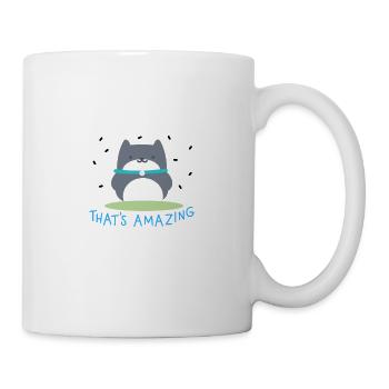 Funny cool little animal with saying that's amazing - Mug - white - Right