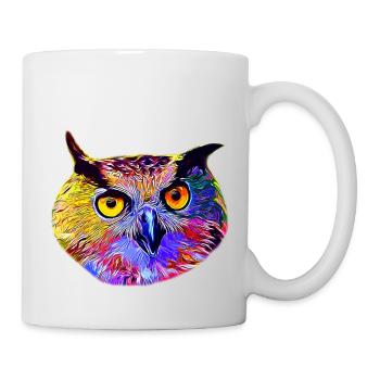 gxp chouette hibou vector art - Mug blanc - blanc - Droite